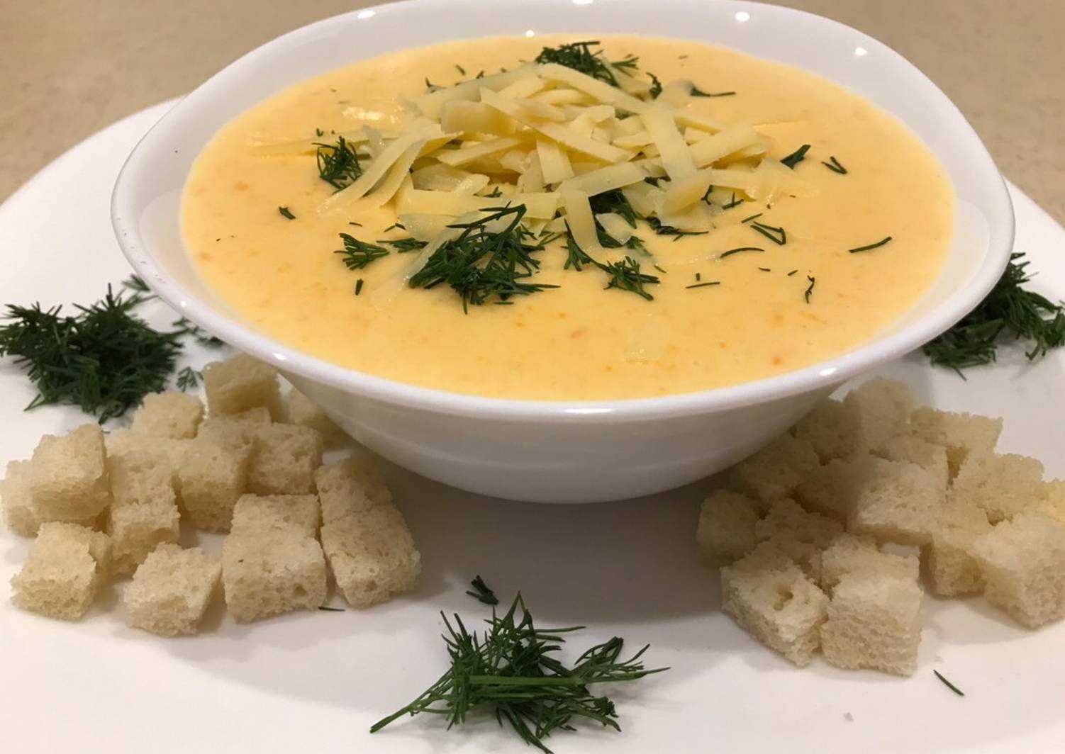 Сырный суп с плавленым сыром: пошаговые рецепты с фото