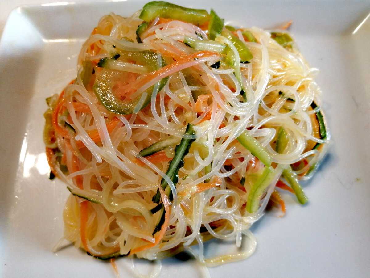 Фунчоза с креветками и овощами — очень вкусный рецепт