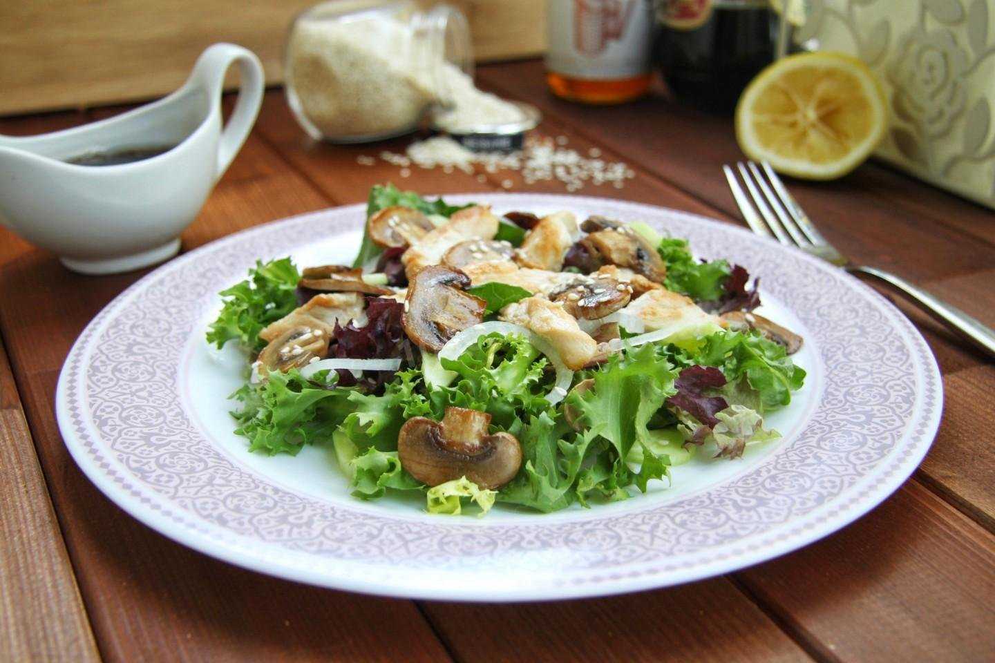 20 простых и очень вкусных салатов с шампиньонами