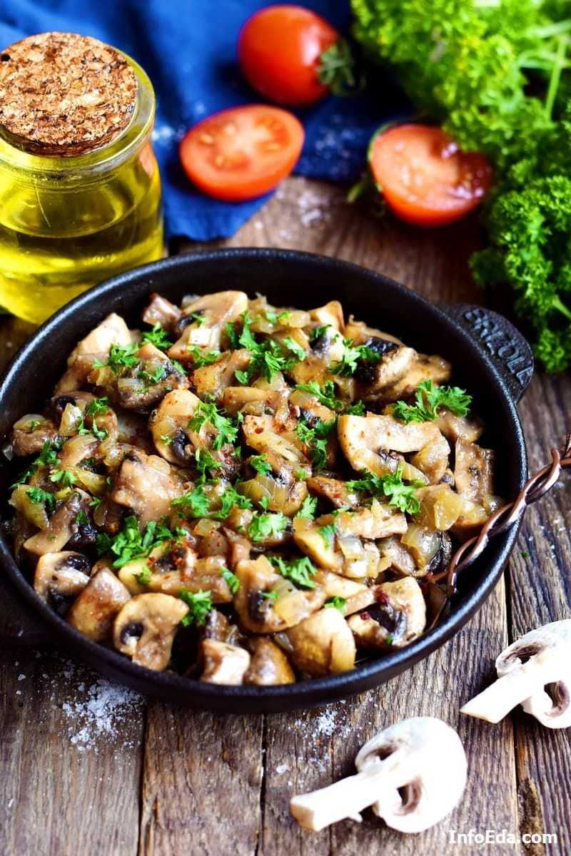 Пошаговые рецепты приготовления картофеля с грибами на сковороде, в мультиварке или духовке