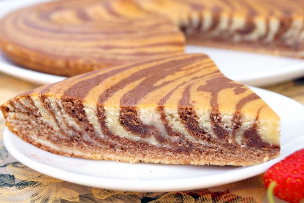 Пирог зебра классический – 10 самых простых рецептов с фото пошагово