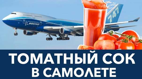 Томатный сок на борту самолета: почему это так вкусно? почему в самолете пьют томатный сок? почему в самолете хочется пить томатный сок.