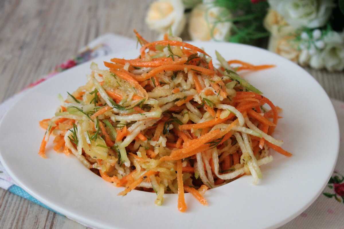 Салаты из моркови – простые рецепты солнечных закусок! простые салаты из моркови с мясом, яблоками, орехами, овощами