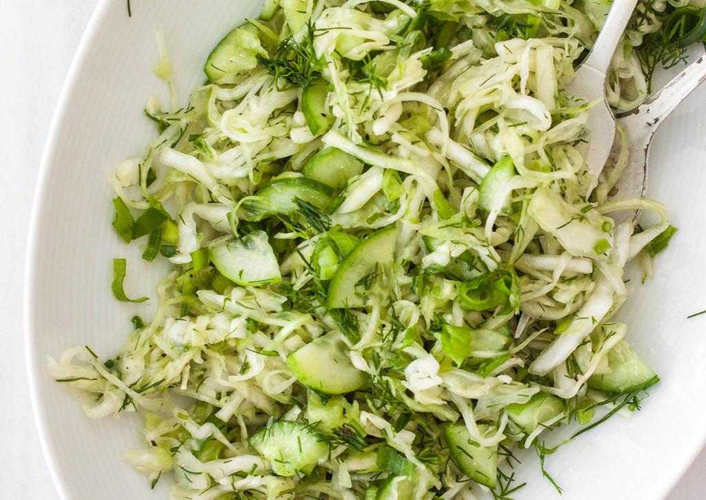 Салат из свежей капусты с огурцом - необычные закуски на любой вкус: рецепт с фото и видео