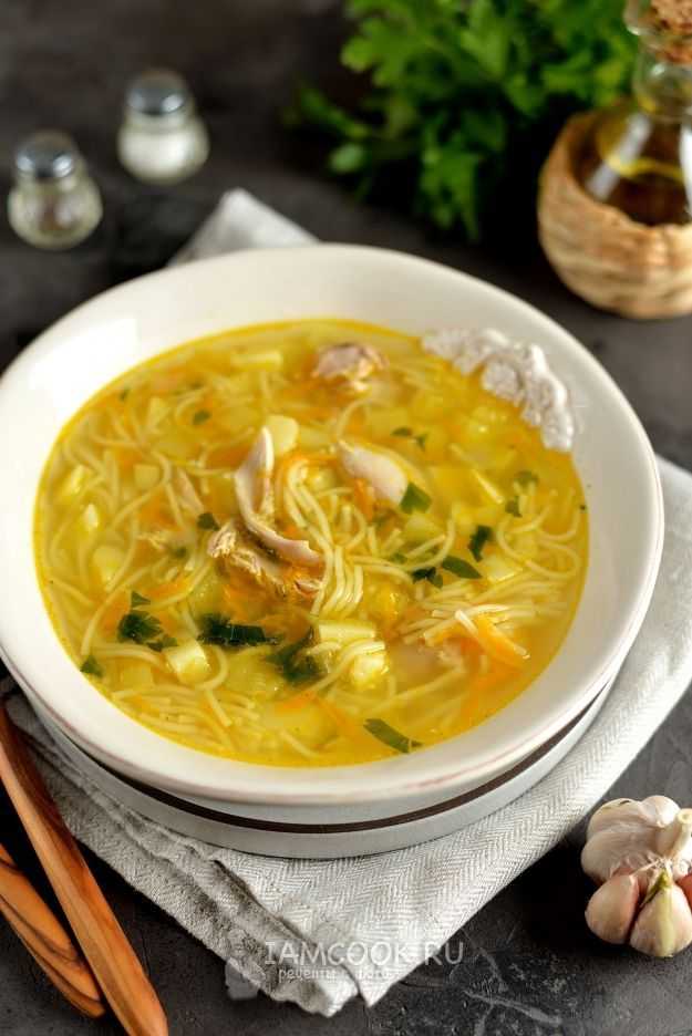 Куриный суп с вермишелью — классические пошаговые рецепты
