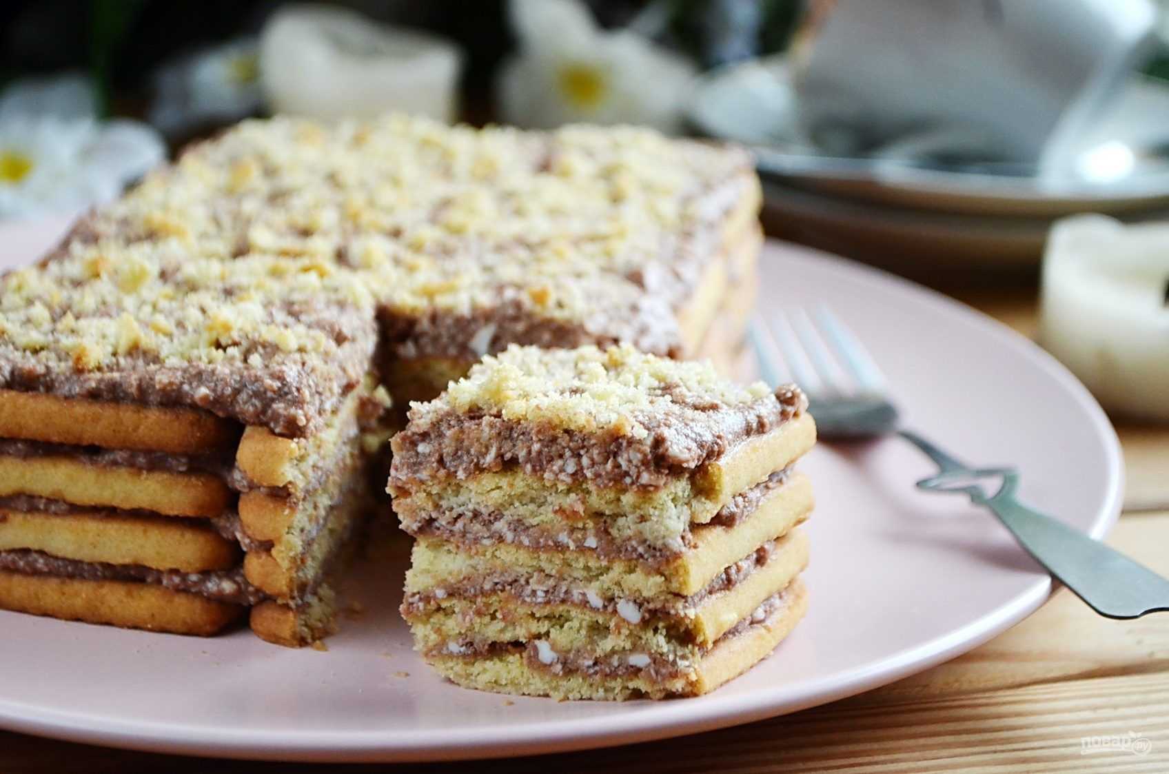 Торт из пряников без выпечки: самые вкусные рецепты со сметаной