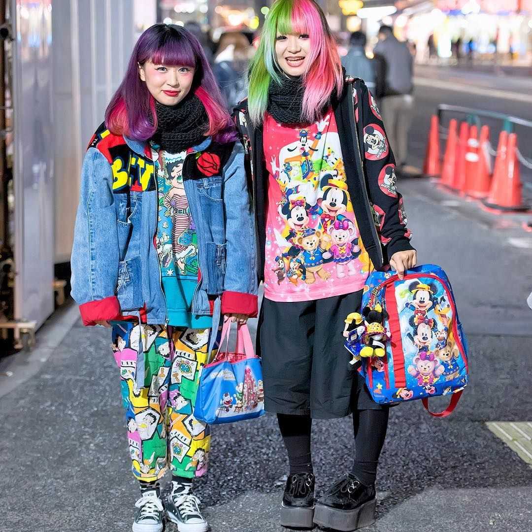 Японская уличная мода. яркие субкультуры токио