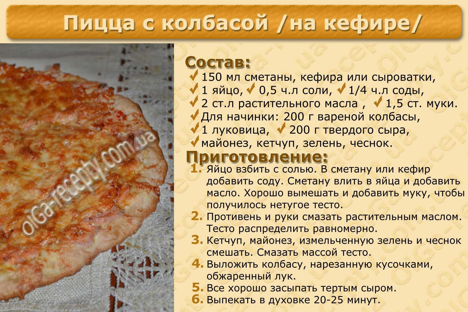 ингредиенты для пиццы в домашних условиях в духовке с готовым тестом фото 71