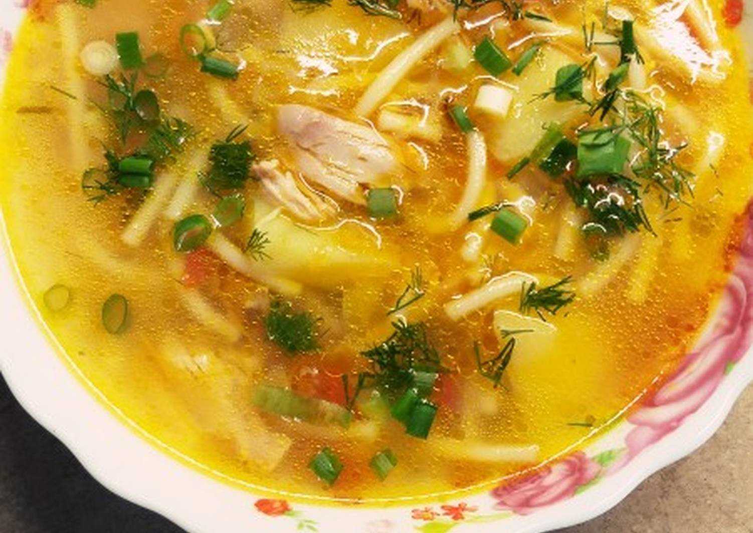 Куриный суп с вермишелью - классические пошаговые рецепты