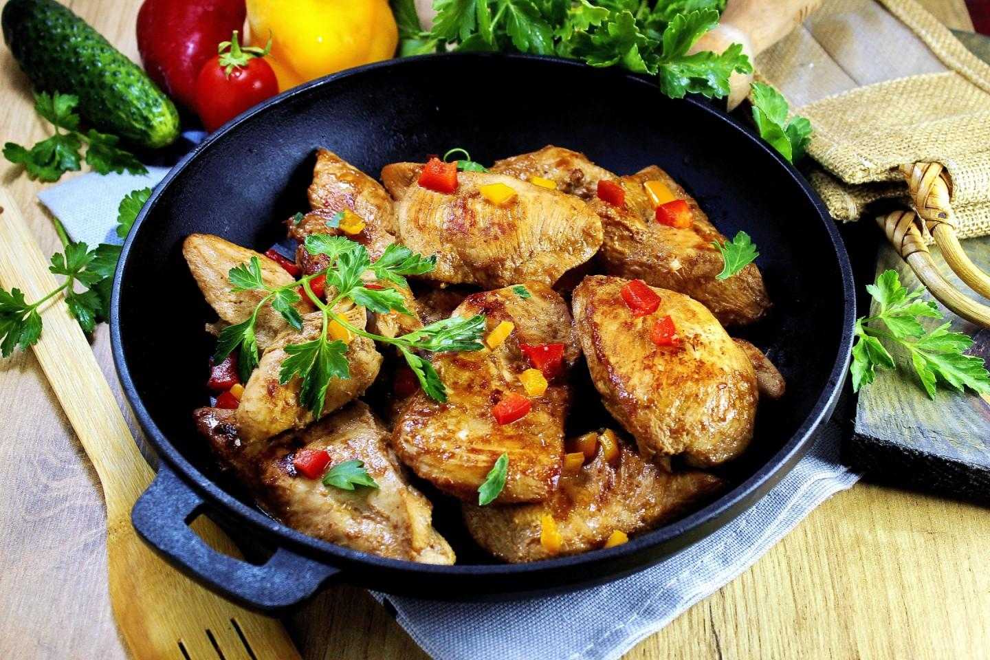 Куриные грудки рецепт на сковороде быстро. Грудка на сковороде. Куриное филе на сковороде. Сковородка с курицей и овощами. Куриное жаркое.
