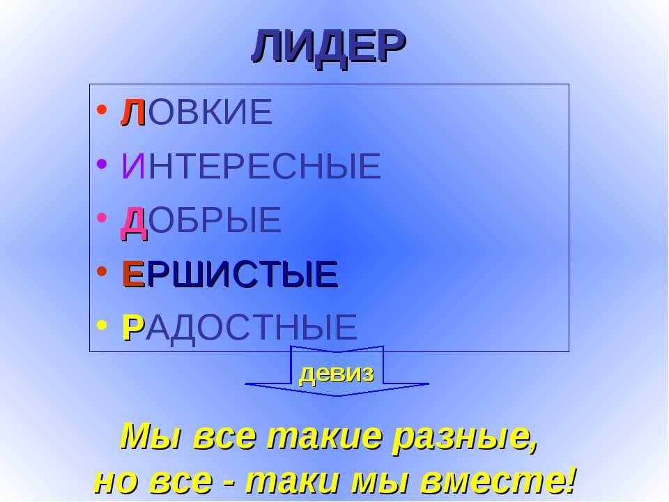 Название команды для проекта в школе