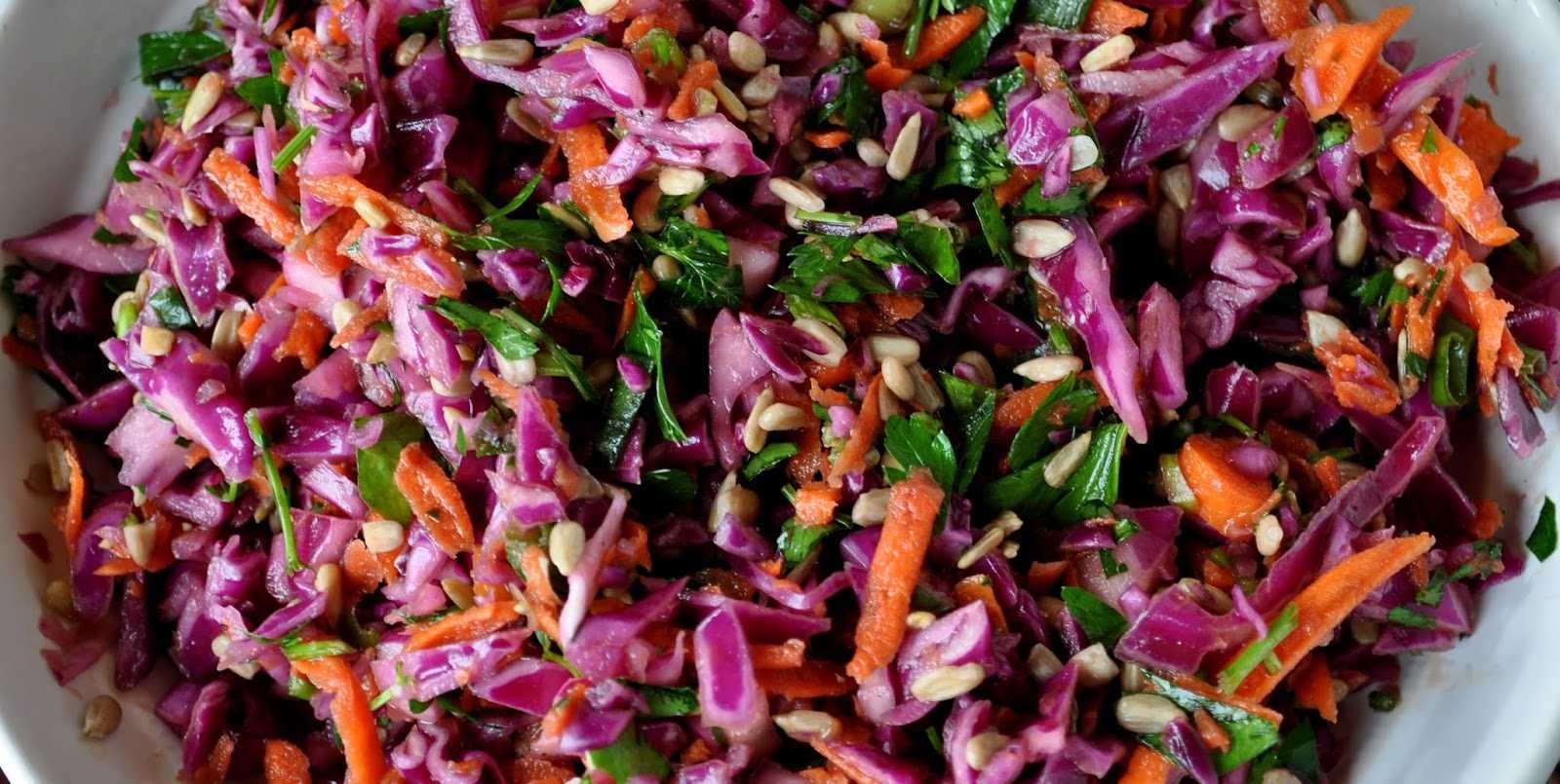 Салат из капусты краснокочанной свежей вкусный рецепт