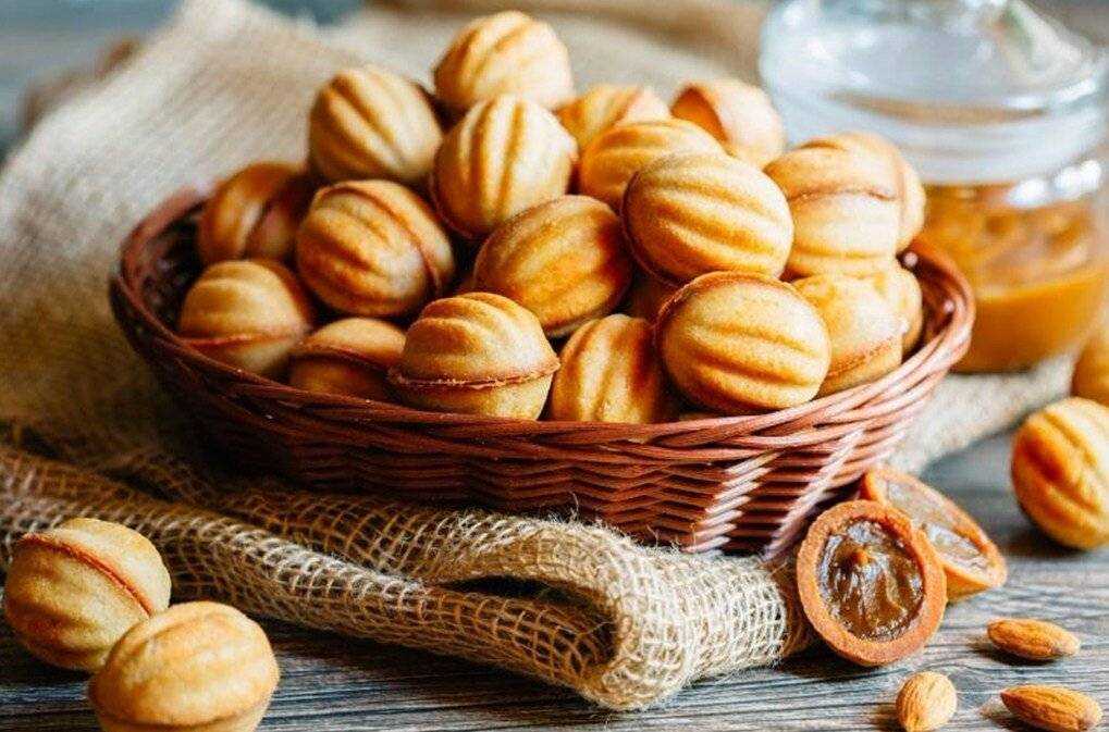 Печенье орешки со сгущёнкой – рецепт как в детстве
