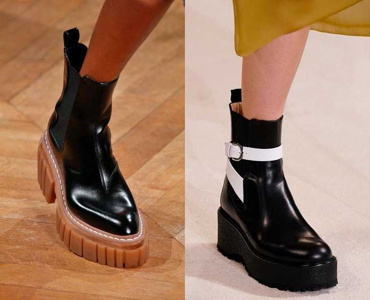 Ботинки женские - осень 2021: модные тенденции, без каблука, с каблуком (фото)
