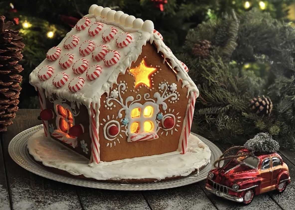 Пряничный рождественский домик: пошаговый рецепт с фото