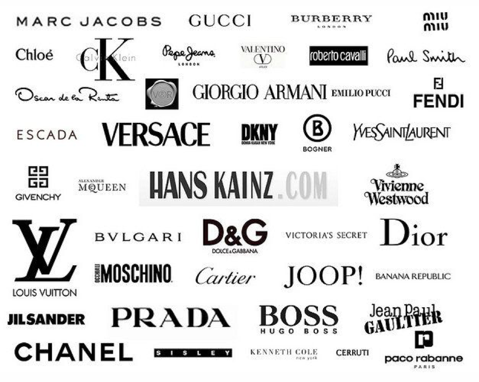 Дизайнер одежды босс 4 буквы. Бренды одежды. Торговые марки одежды. Модные бренды. Известные дорогие бренды одежды.