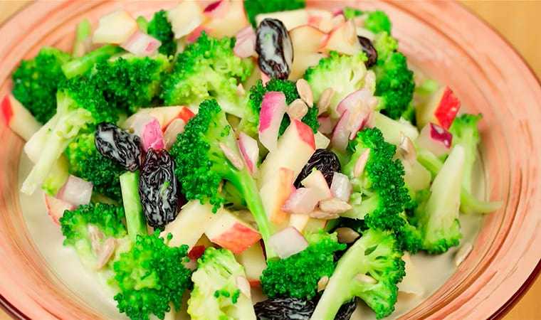 Рецепты салатов из брокколи