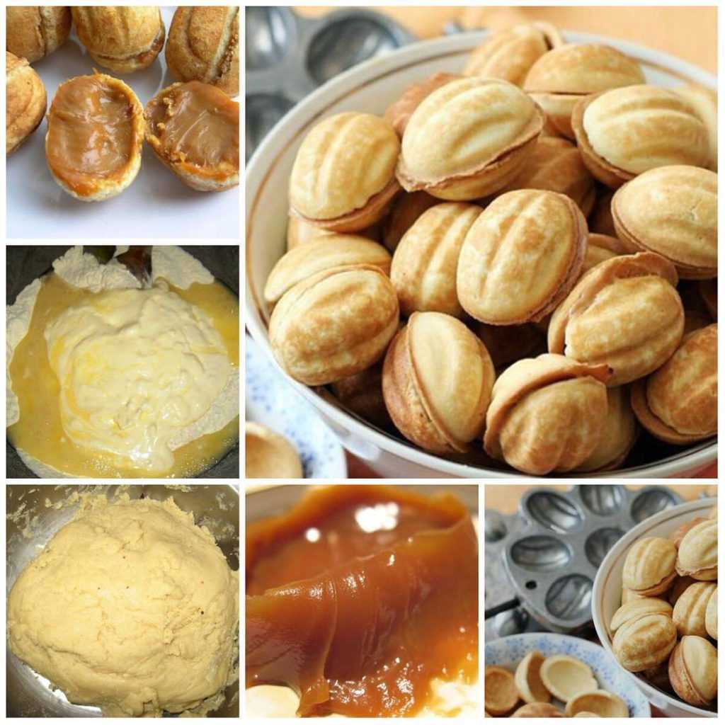 Печенье орешки со сгущенкой в формочках — рецепты, как в детстве