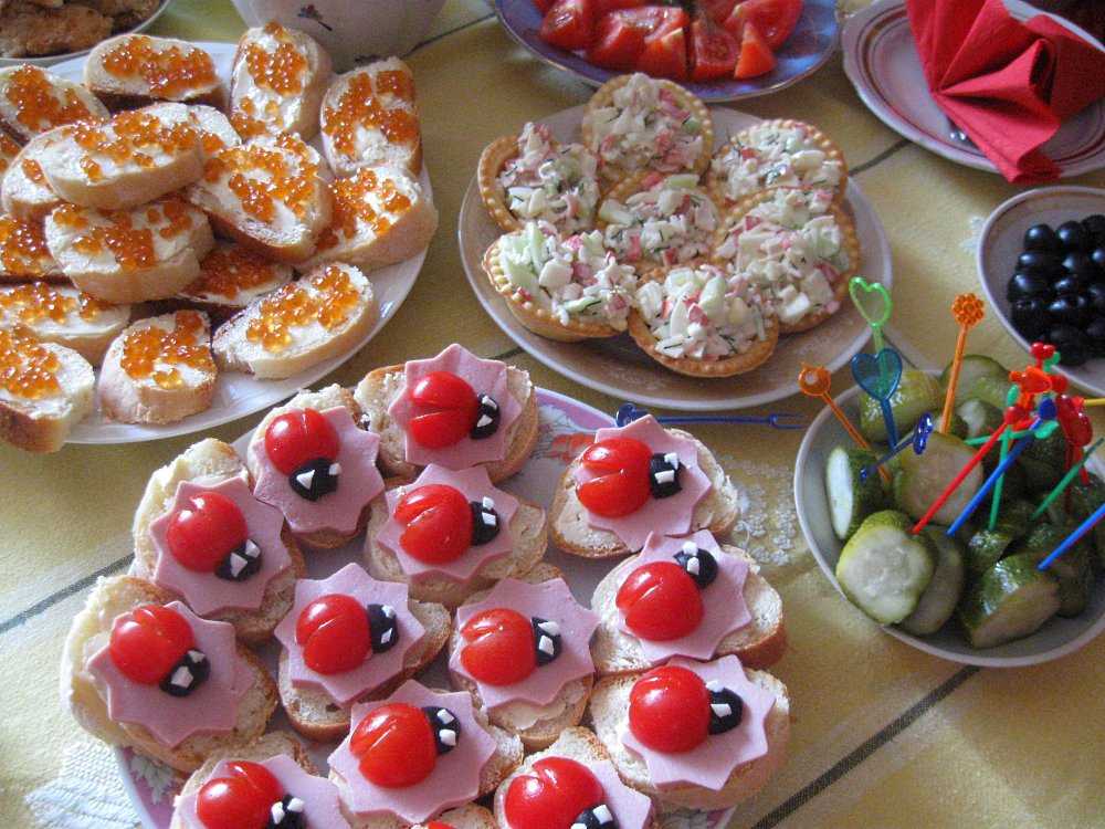 Детские праздничные блюда на день рождения фото быстро и просто