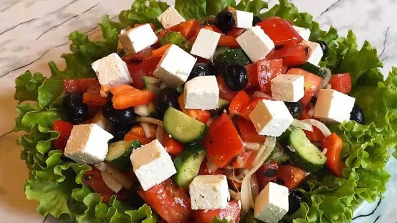 Греческий салат: классический рецепт, пошаговое приготовление, фото