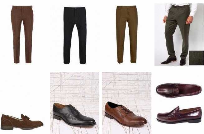 Виды обуви мужской и с чем носить