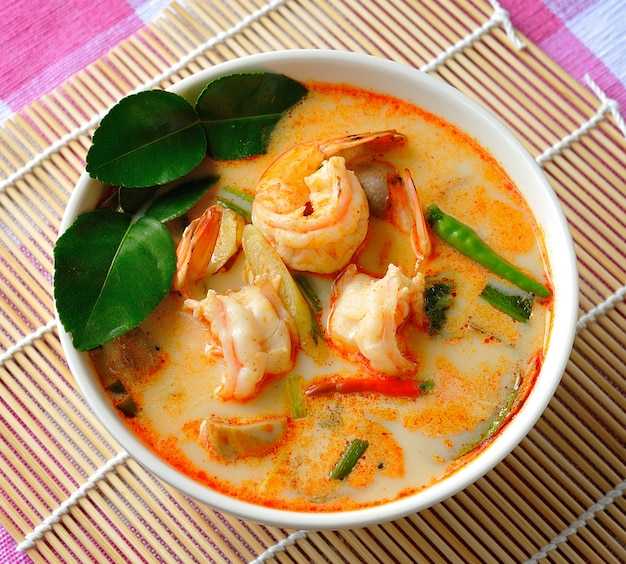 5 рецептов супа том ям с кокосовым молоком и морепродуктами