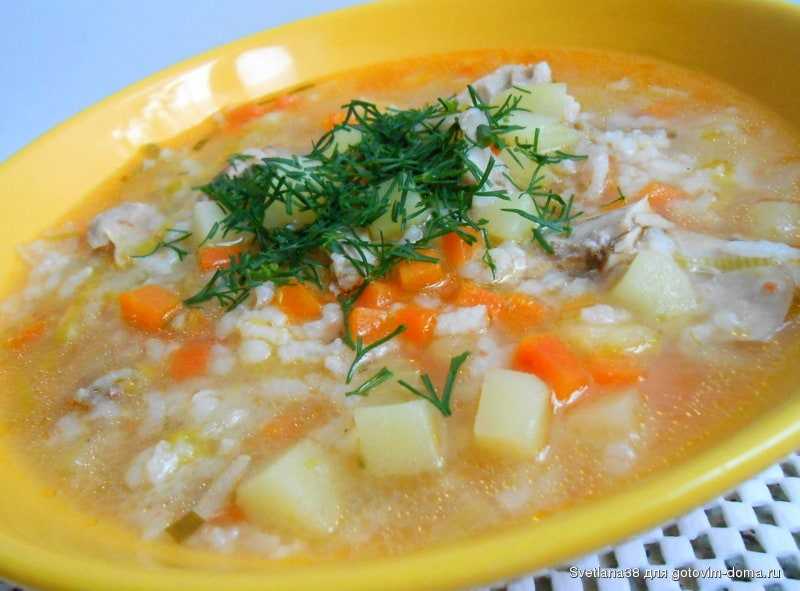Рисовый суп с мясом - рецепт с фото простого супчика