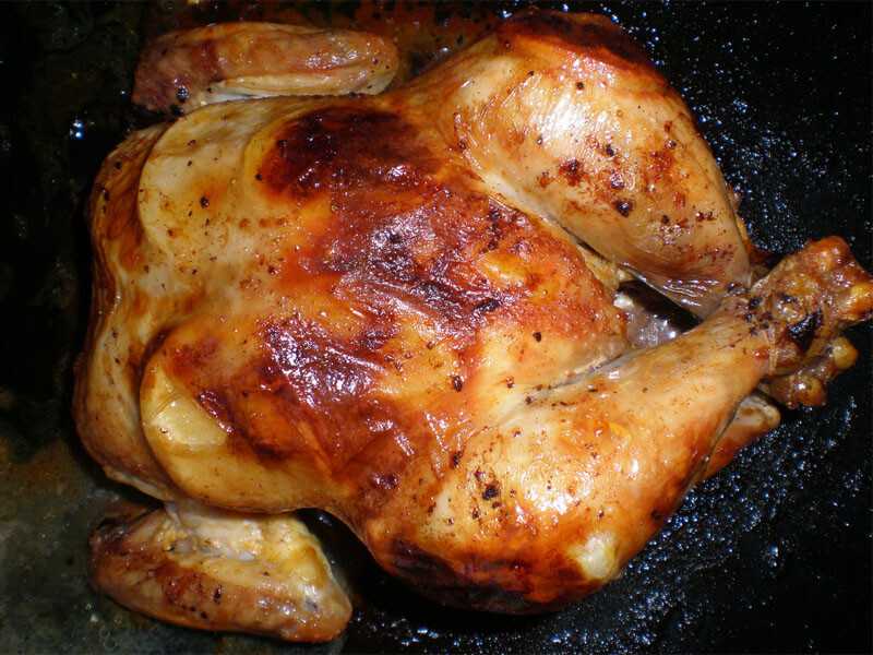 Как приготовить курицу на противне